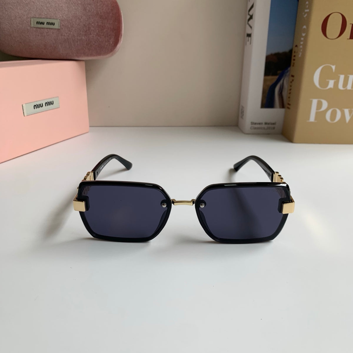 Miu Miu Square Silver Lens Sunglasses for Men & Women - 487690 - detail image 3