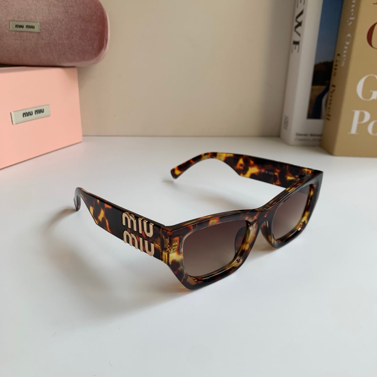 Miu Miu Square Red Lens Sunglasses for Men & Women - 487729