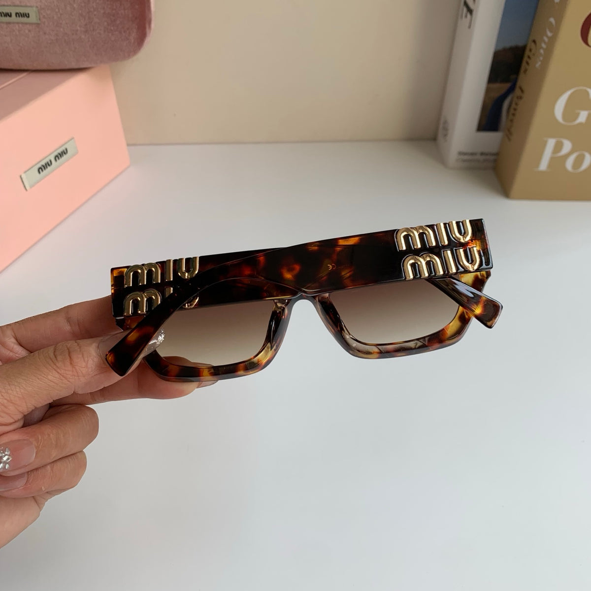 Miu Miu Square Red Lens Sunglasses for Men & Women - 416257 - detail image 6