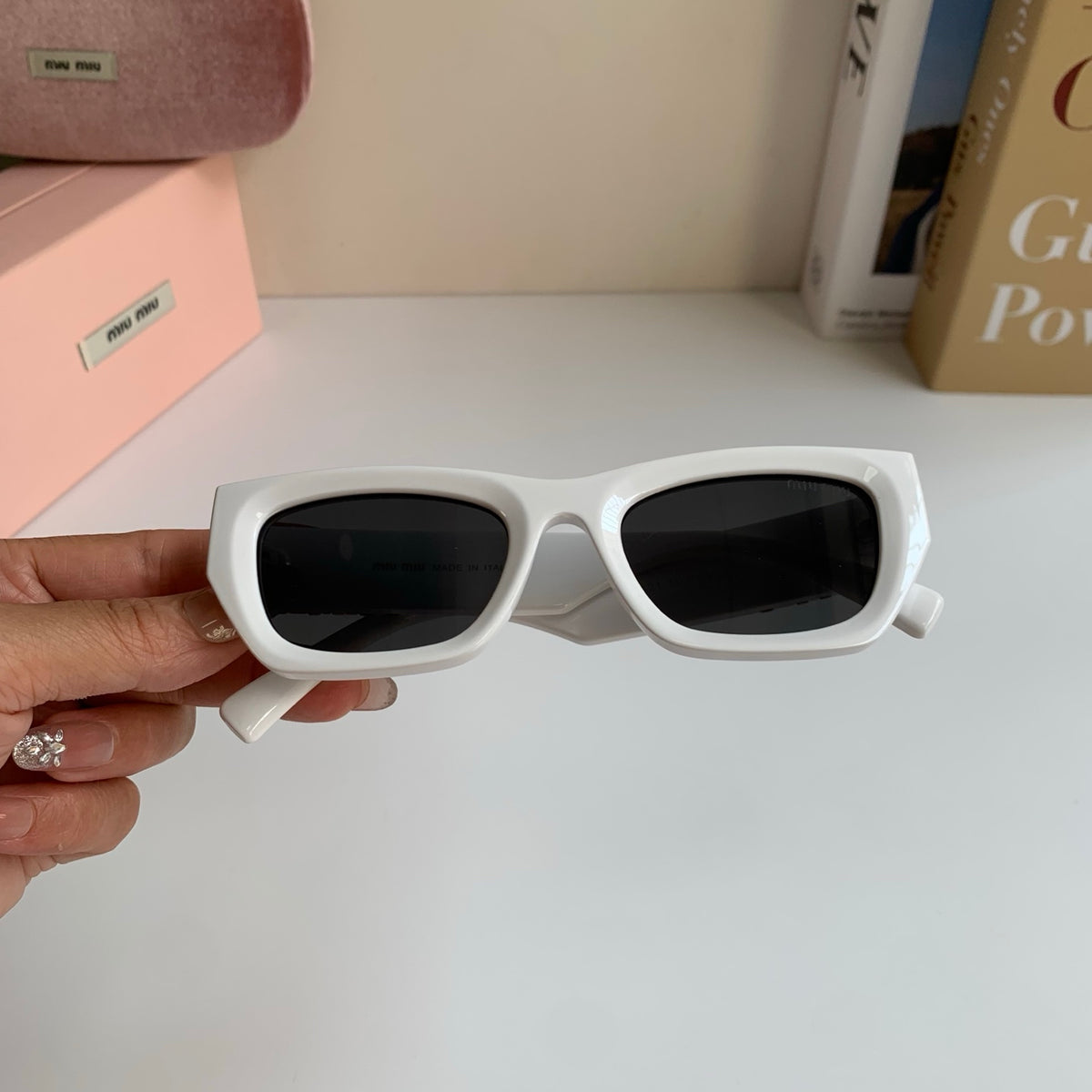 Miu Miu Square Red Lens Sunglasses for Men & Women - 416258 - detail image 4