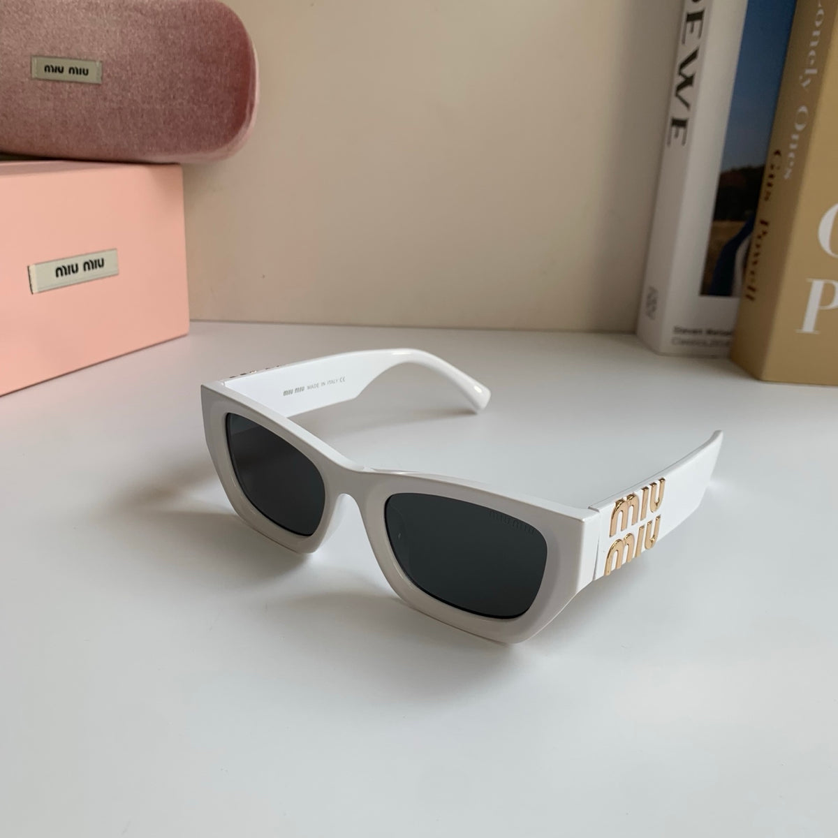 Miu Miu Square Red Lens Sunglasses for Men & Women - 416258 - detail image 2