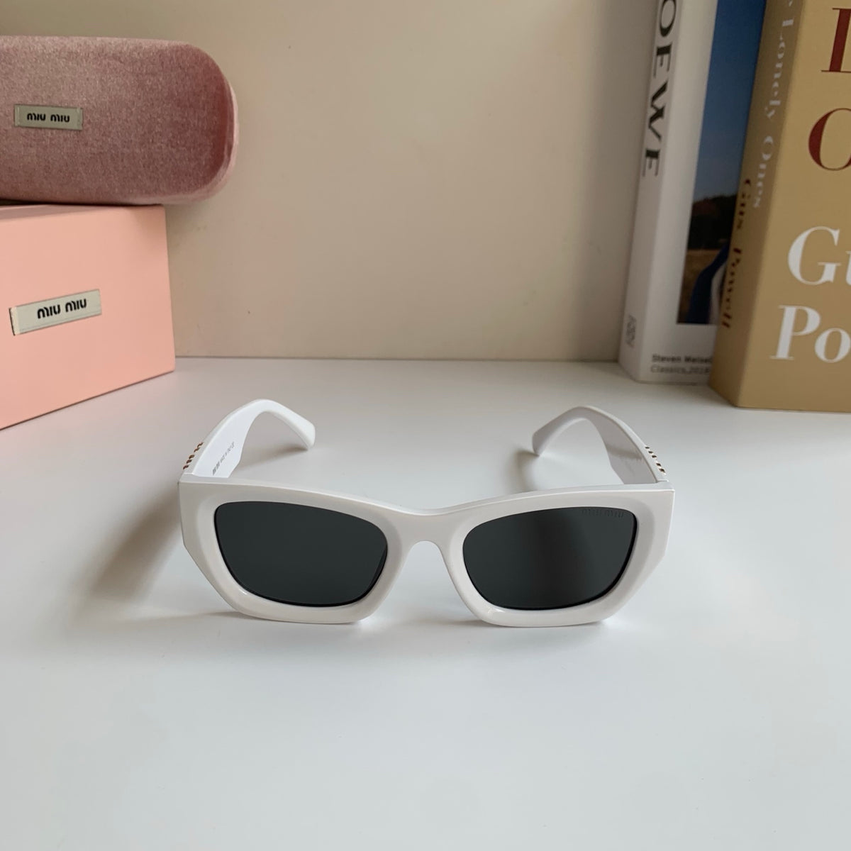 Miu Miu Square Red Lens Sunglasses for Men & Women - 416258 - detail image 3