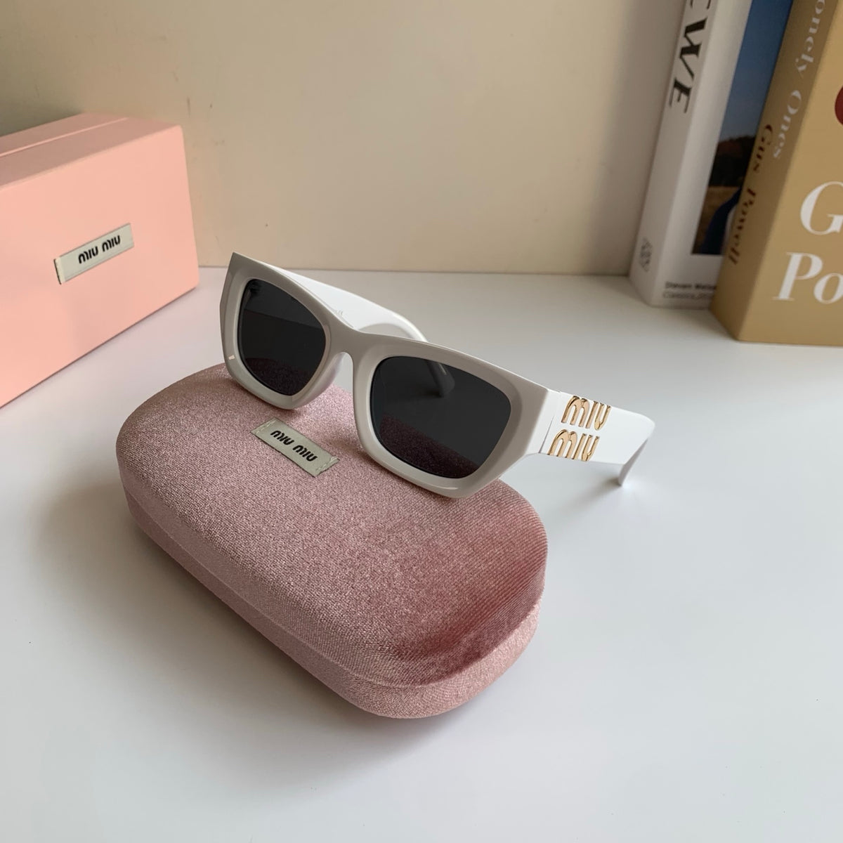 Miu Miu Square Red Lens Sunglasses for Men & Women - 487730 - detail image 5