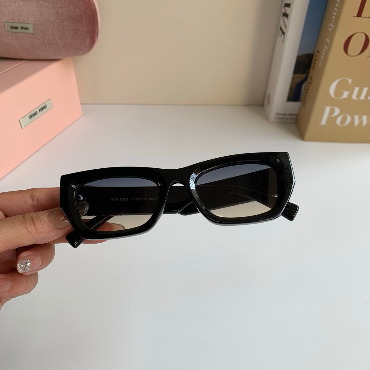 Miu Miu Square Silver Lens Sunglasses for Men & Women - 416259 - detail image 3