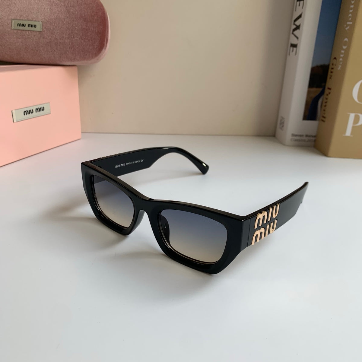 Miu Miu Square Silver Lens Sunglasses for Men & Women - 416259 - detail image 2