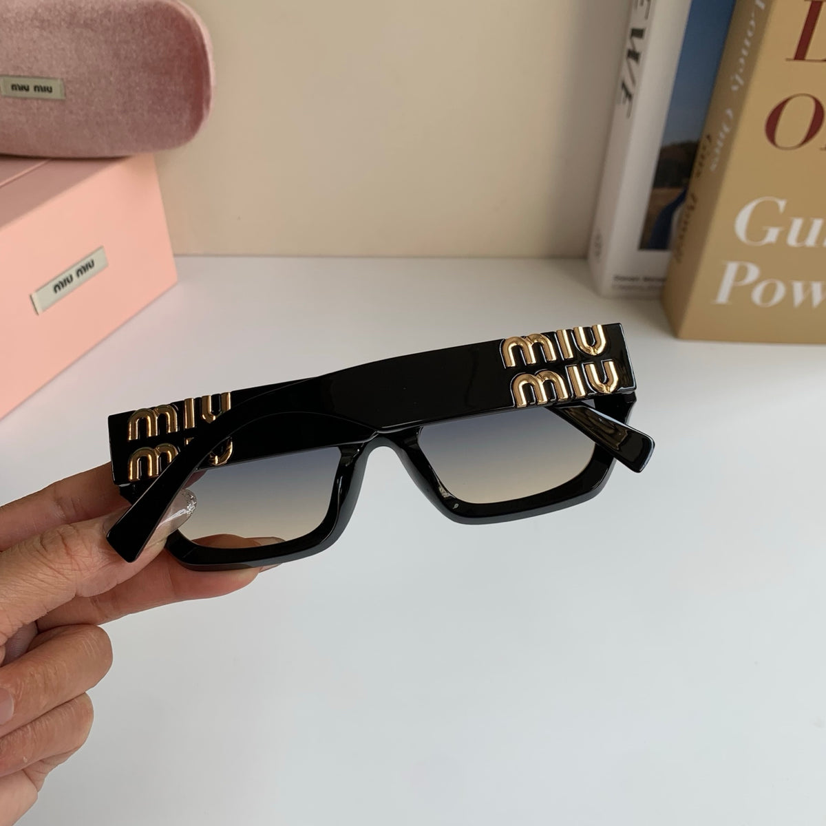 Miu Miu Square Silver Lens Sunglasses for Men & Women - 416259 - detail image 6