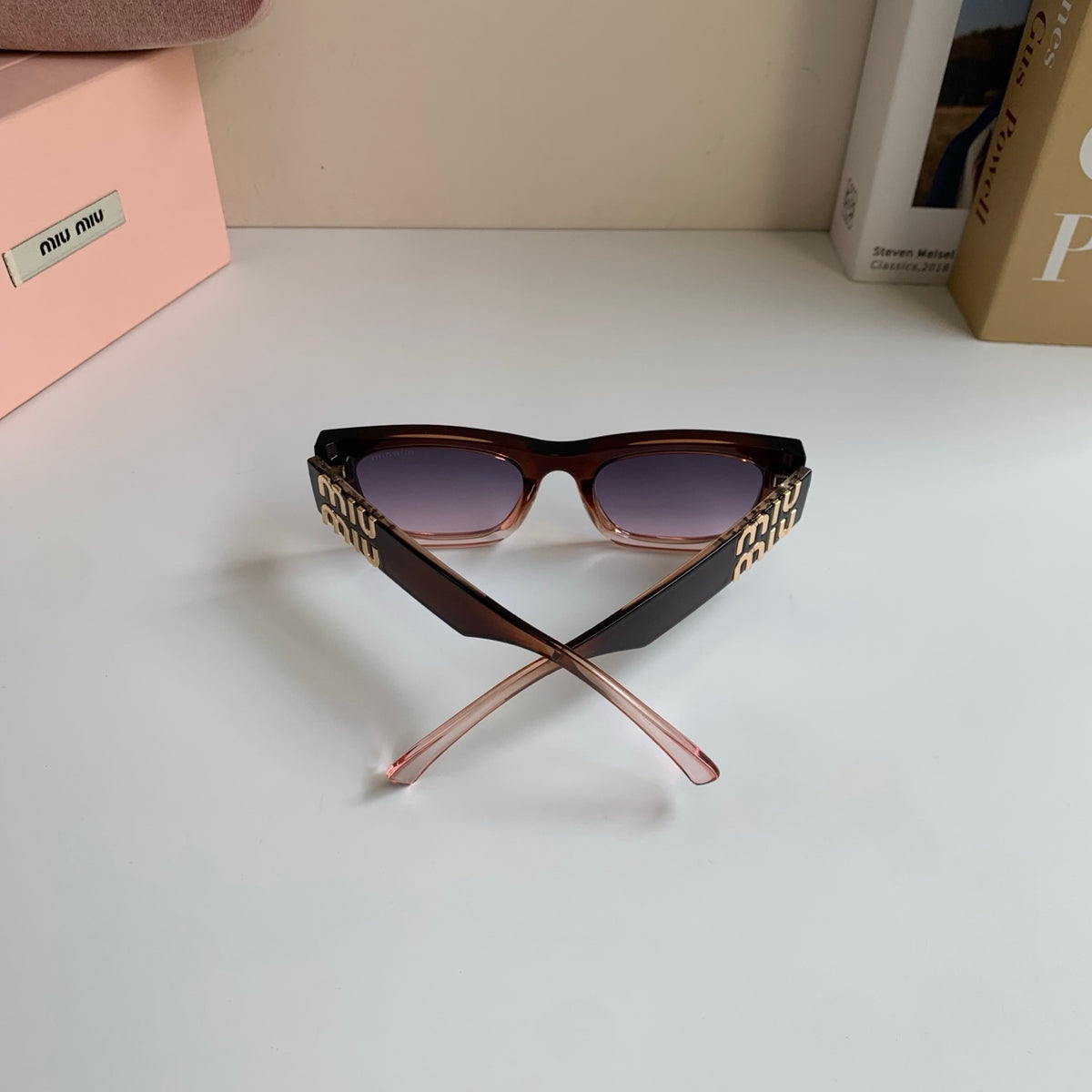 Miu Miu Square Silver Lens Sunglasses for Men & Women - 416261 - detail image 7
