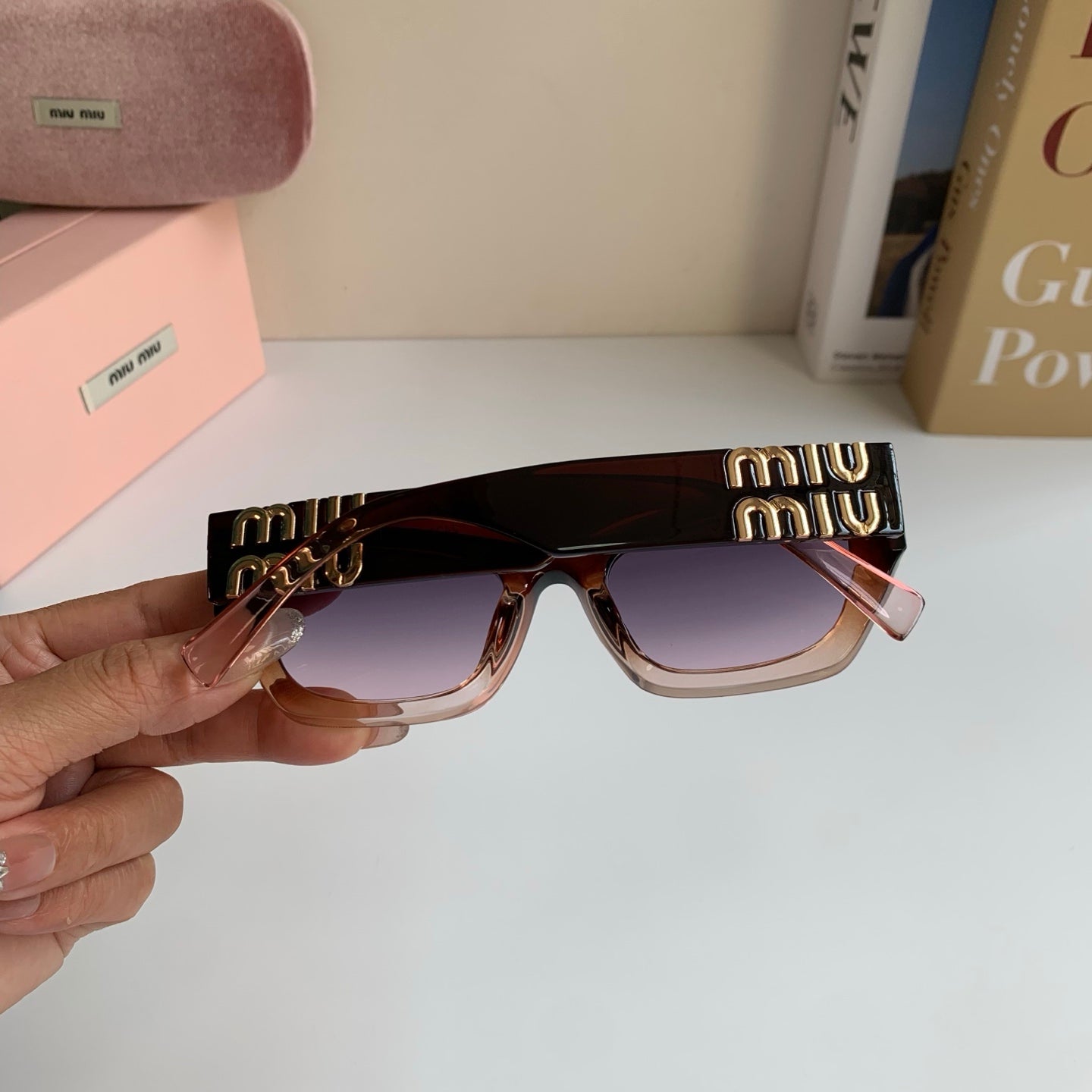 Miu Miu Square Silver Lens Sunglasses for Men & Women - 416261 - detail image 6