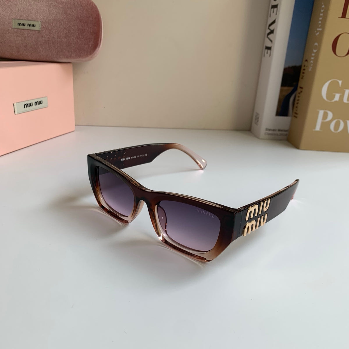 Miu Miu Square Silver Lens Sunglasses for Men & Women - 416261 - detail image 2