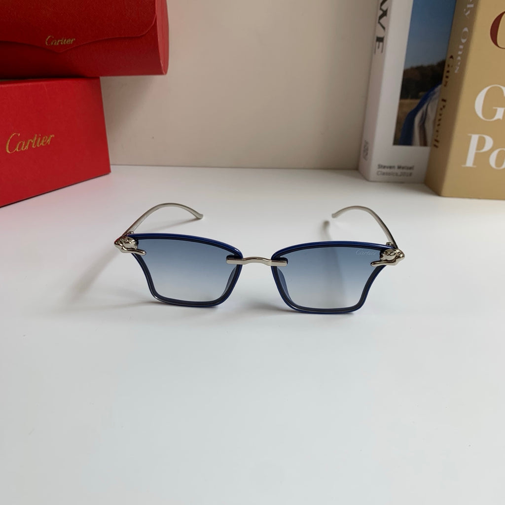 Cartier Lightweight Rimless Silver Lens Sunglasses for Men & Women - 487394 - detail image 3