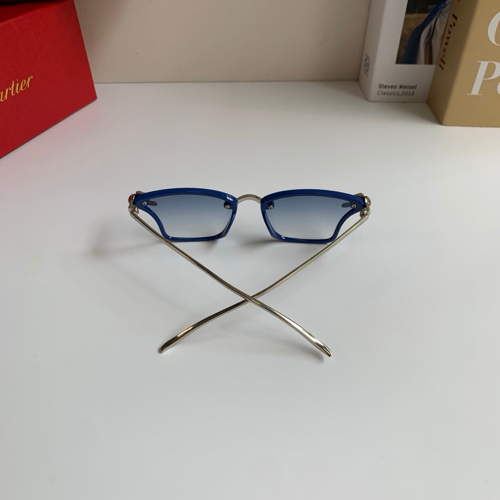 Cartier Lightweight Rimless Silver Lens Sunglasses for Men & Women - 487394 - detail image 7