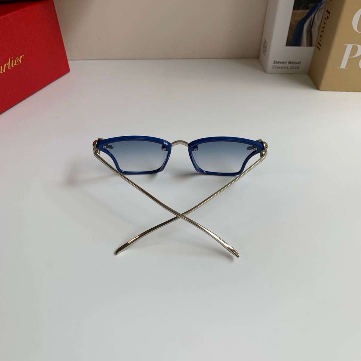 Cartier Lightweight Rimless Silver Lens Sunglasses for Men & Women - 487394 - detail image 7