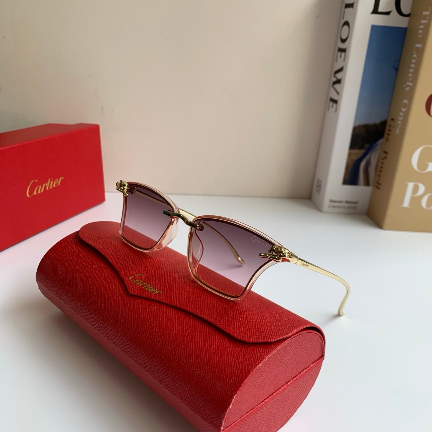 Cartier Lightweight Rimless Silver Lens Sunglasses for Men & Women - 487396 - detail image 5