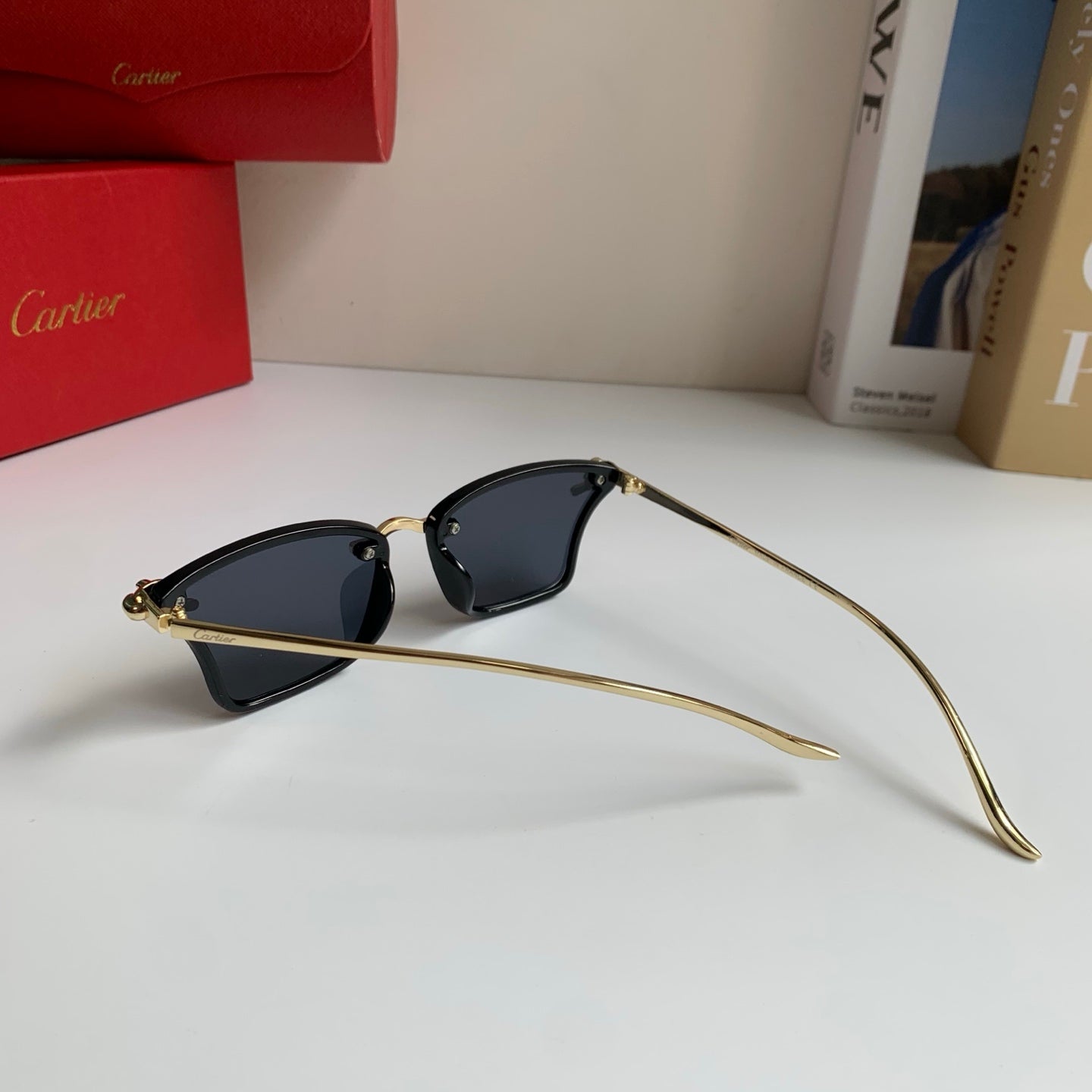 Cartier Lightweight Rimless Silver Lens Sunglasses for Men & Women - 487397 - detail image 6