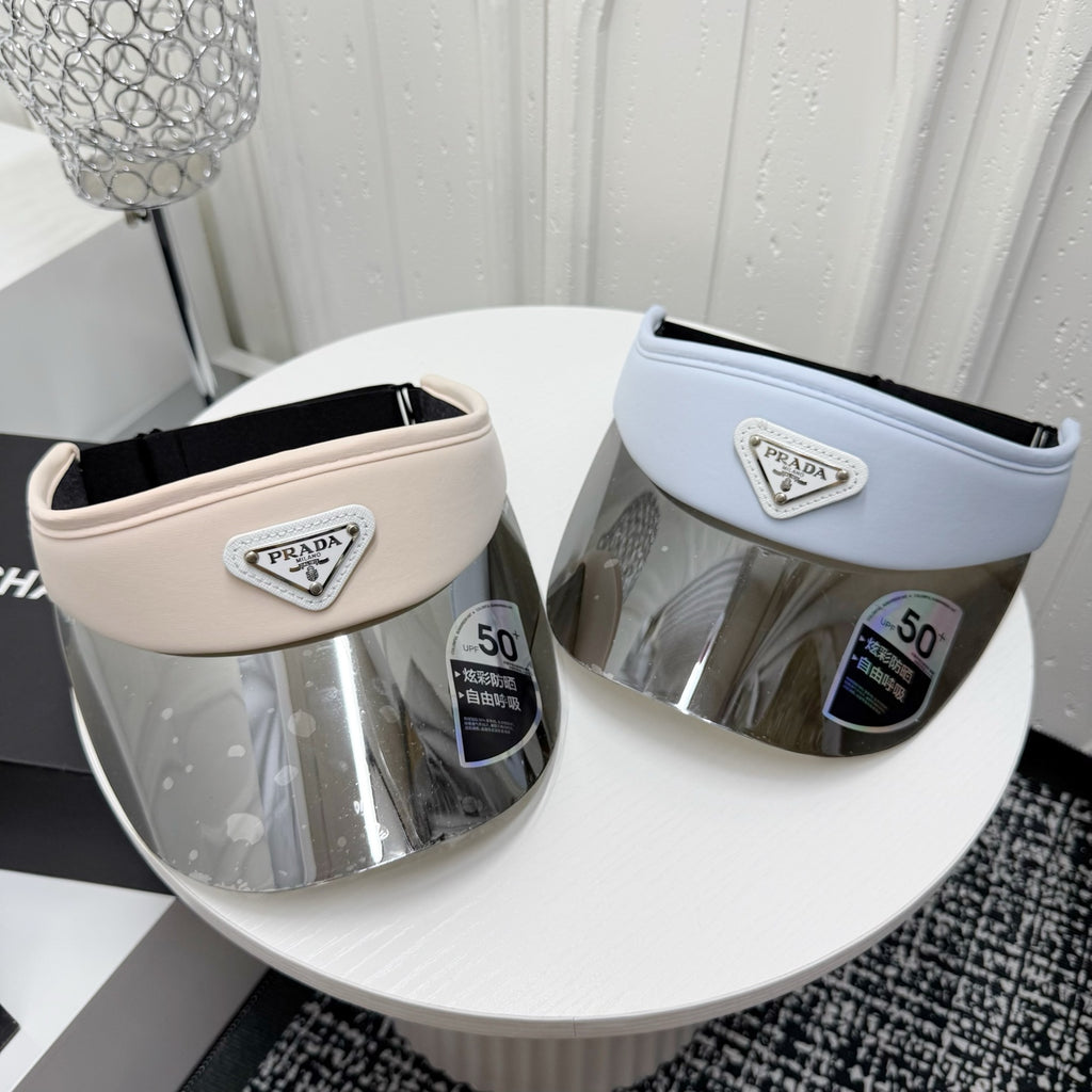 Prada Fashion Gray Sun Visor for Men & Women - detail image 7