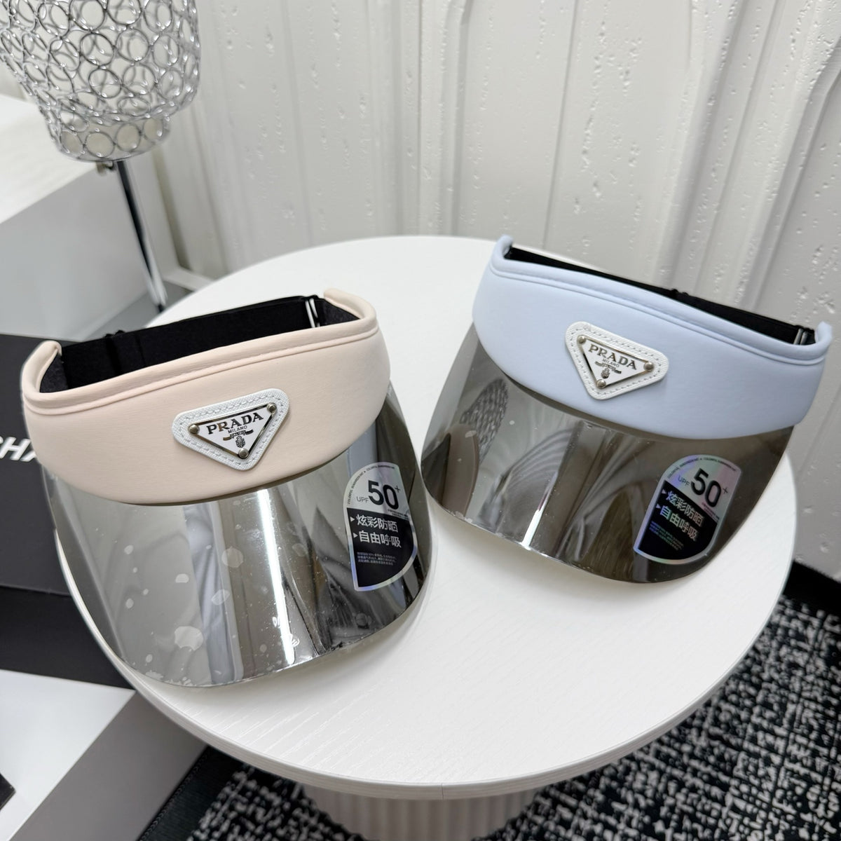 Prada Fashion Gray Sun Visor for Men & Women - detail image 7