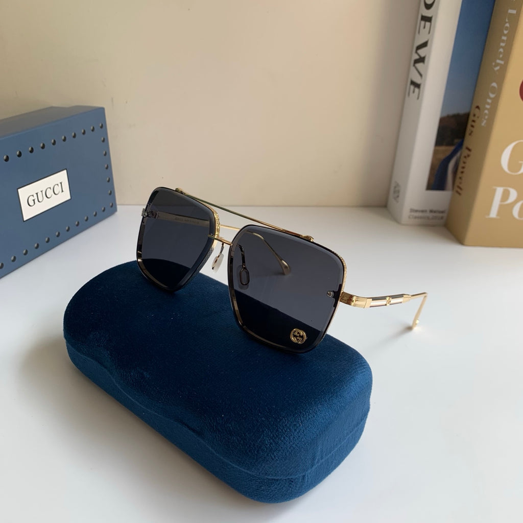 Gucci Metal Square Silver Lens Sunglasses for Men & Women - 486422 - detail image 5