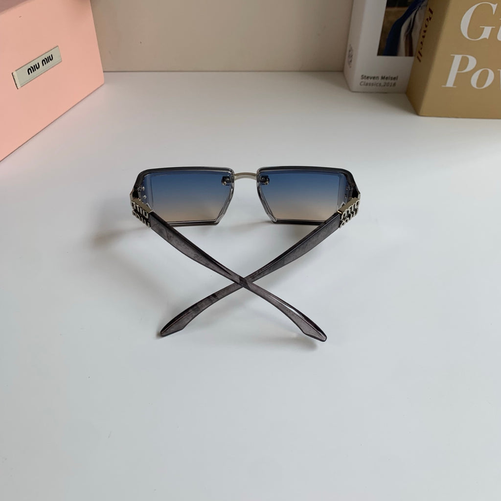 Miu Miu Square Silver Lens Sunglasses for Men & Women - 416207 - detail image 8