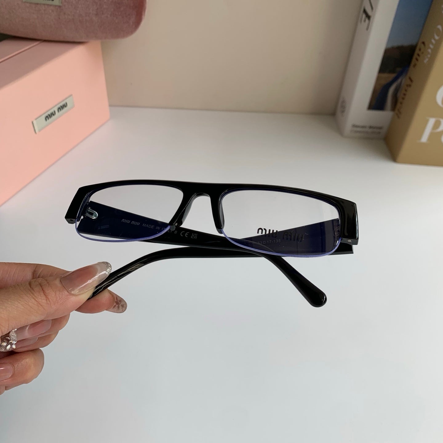 Miu Miu Square Silver Lens Sunglasses for Men & Women - 416200 - detail image 4