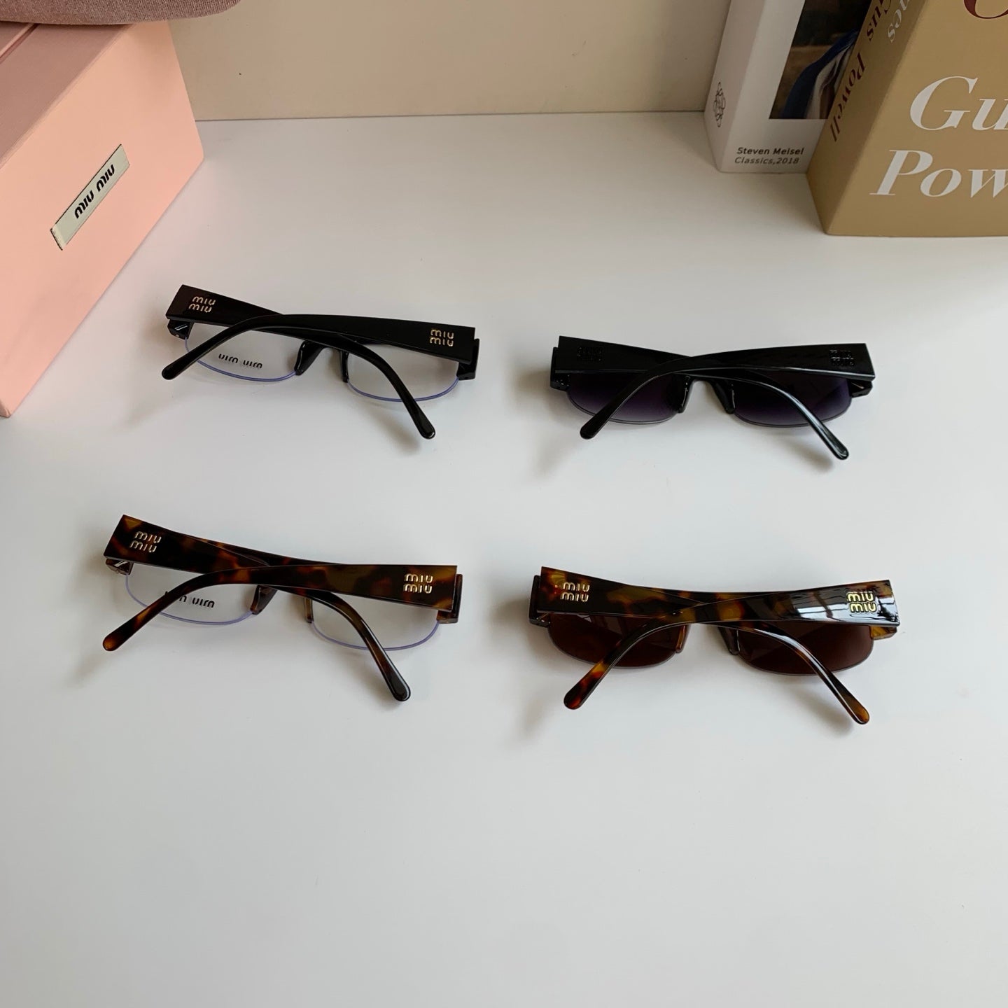 Miu Miu Square Silver Lens Sunglasses for Men & Women - 416202 - detail image 9