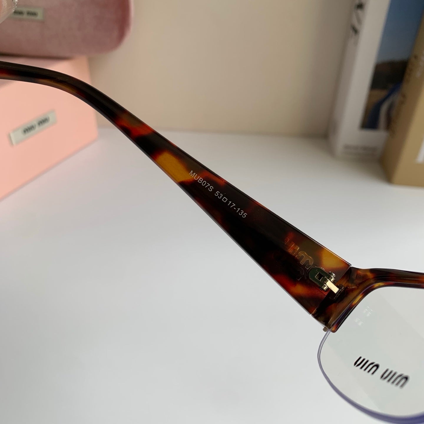 Miu Miu Square Silver Lens Sunglasses for Men & Women - 416202 - detail image 6