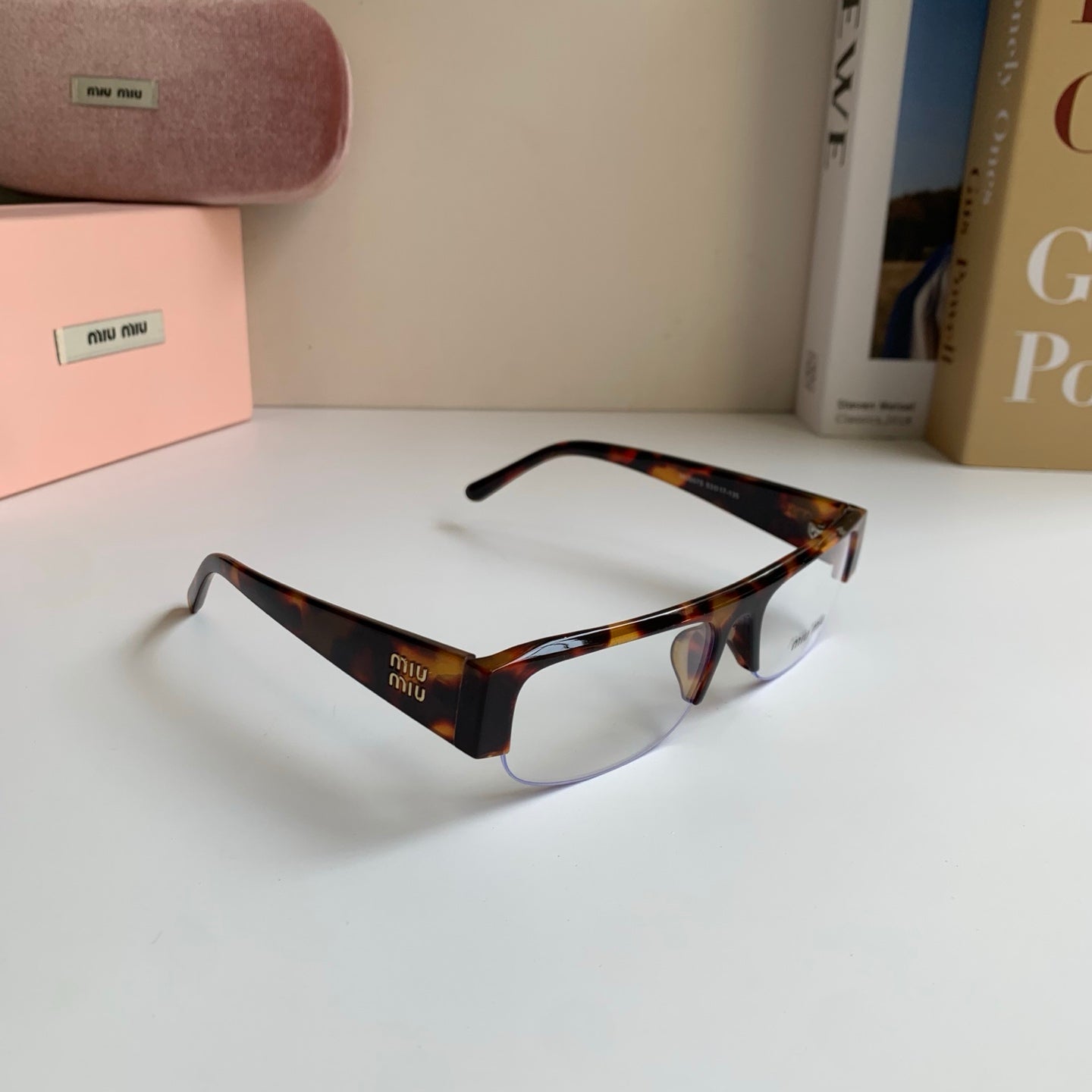 Miu Miu Square Silver Lens Sunglasses for Men & Women - 416202