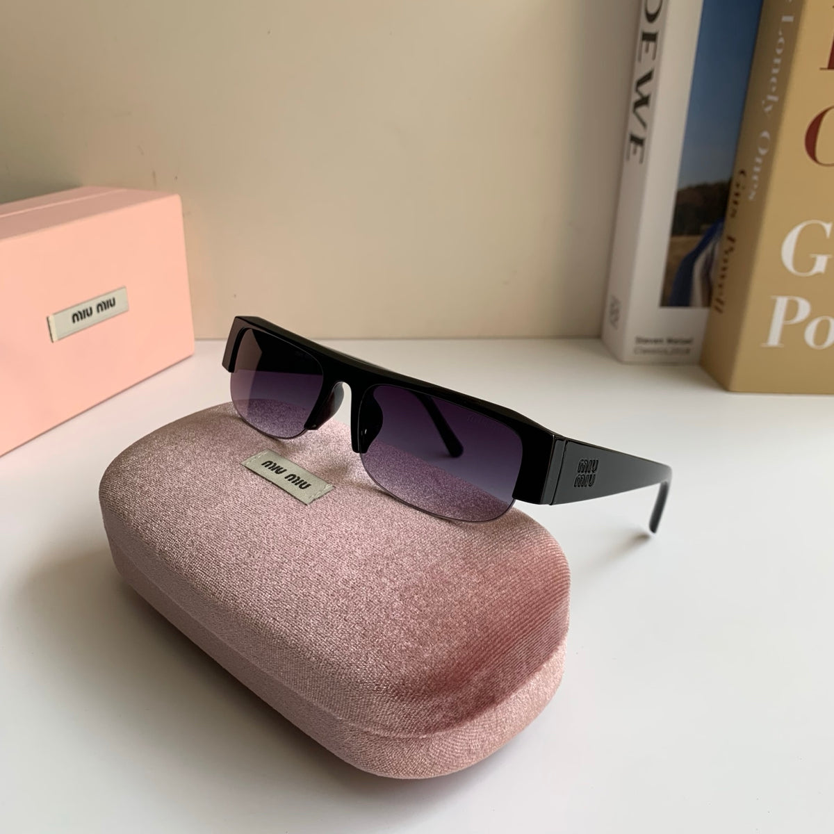 Miu Miu Square Silver Lens Sunglasses for Men & Women - 416203 - detail image 3