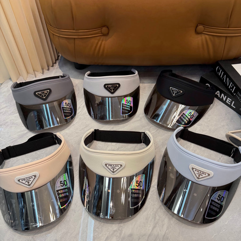 Prada Blue-Light Fashion Black Sun Visor for Men & Women - detail image 7