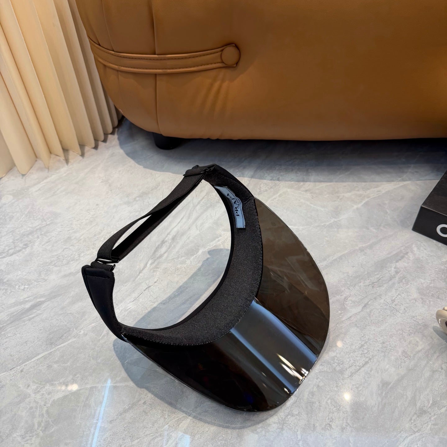 Prada Blue-Light Fashion Black Sun Visor for Men & Women - 432102 - detail image 3
