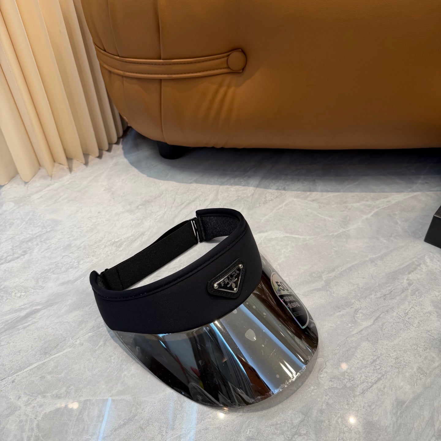 Prada Blue-Light Fashion Black Sun Visor for Men & Women - 432102 - detail image 4