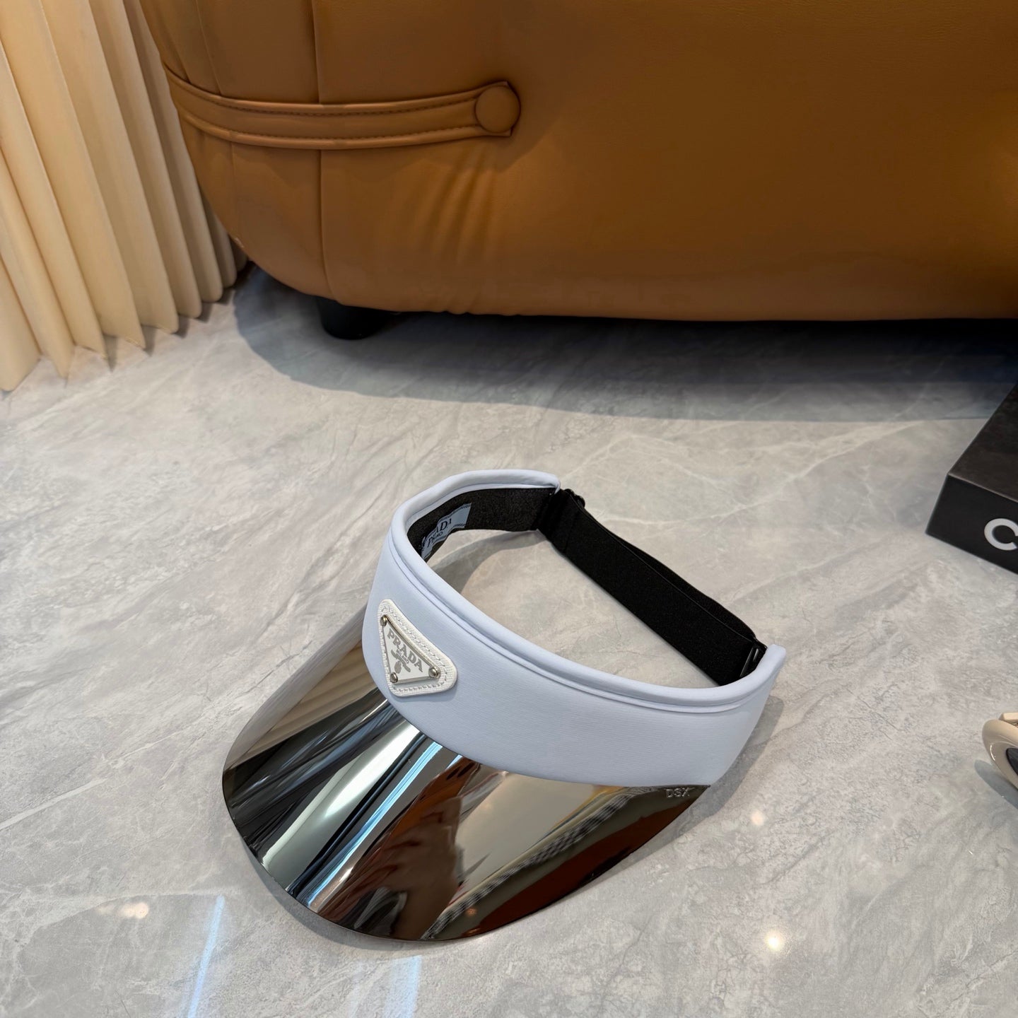 Prada Blue-Light Fashion Black Sun Visor for Men & Women - 432103 - detail image 4