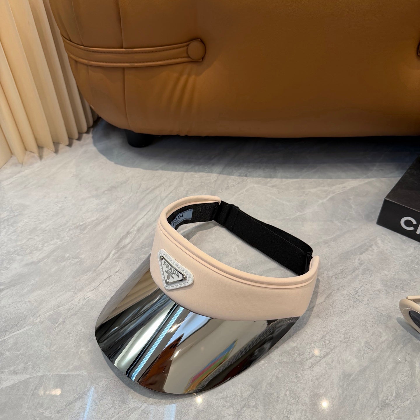 Prada Blue-Light Fashion Black Sun Visor for Men & Women - 432104 - detail image 5