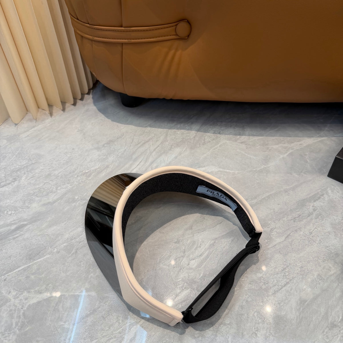 Prada Blue-Light Fashion Black Sun Visor for Men & Women - 432104 - detail image 2