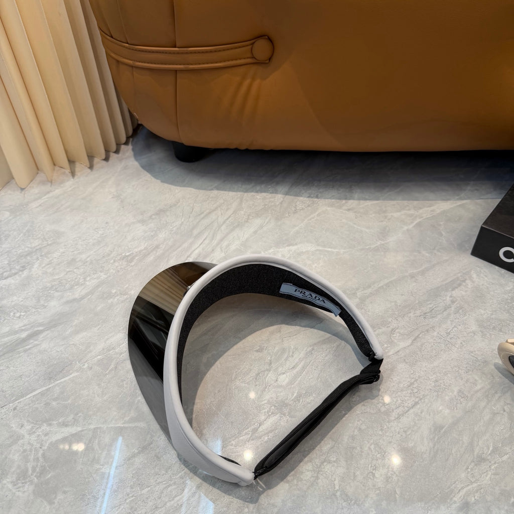 Prada Blue-Light Fashion Black Sun Visor for Men & Women