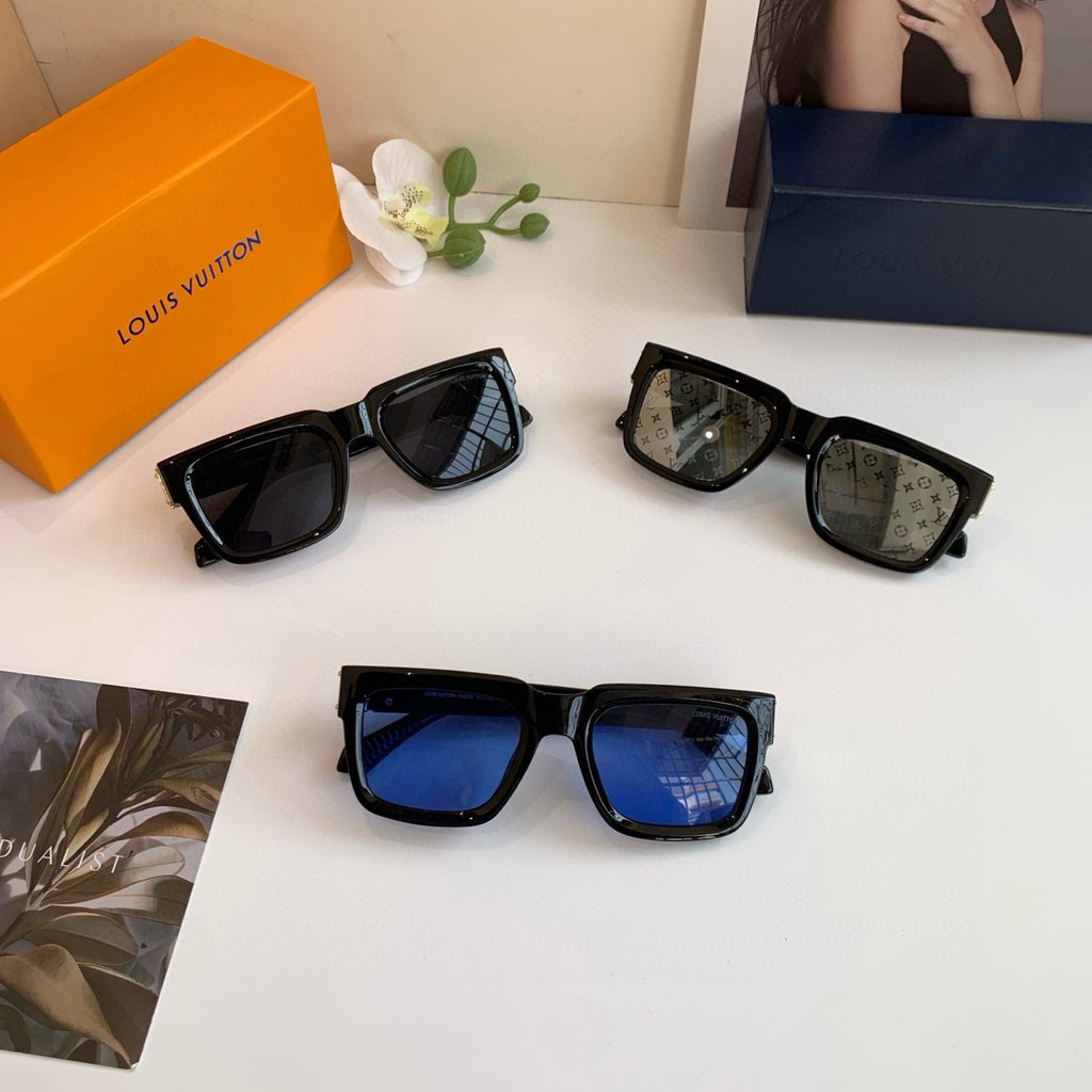 Louis Vuitton Square Blue Lens Sunglasses for Men & Women - 486261 - detail image 4