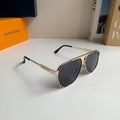 Louis Vuitton Metal Aviator Silver Lens Sunglasses for Men & Women - 431241