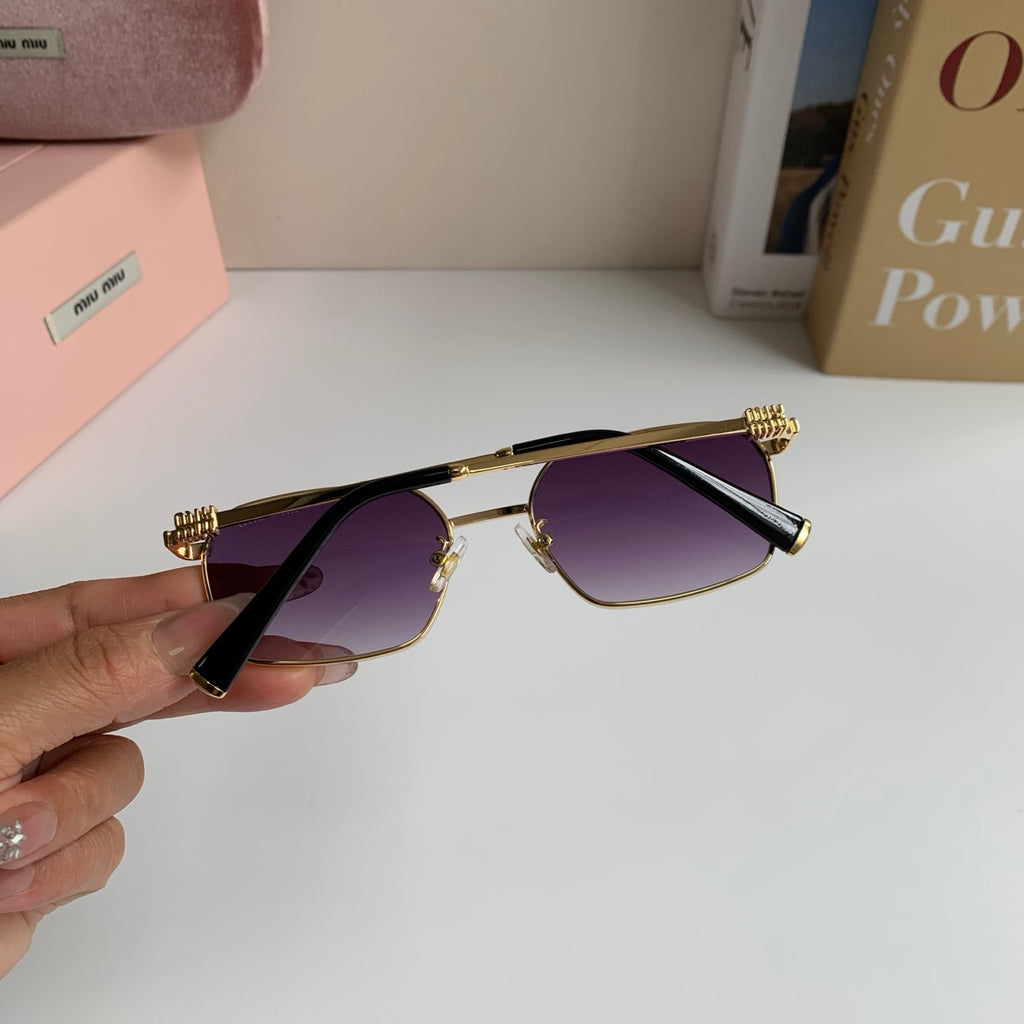 Miu Miu Metal Fashion Silver Lens Sunglasses for Men & Women - 432622 - detail image 6