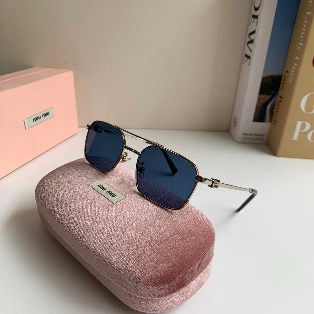 Miu Miu Metal Fashion Silver Lens Sunglasses for Men & Women - 432624 - detail image 5