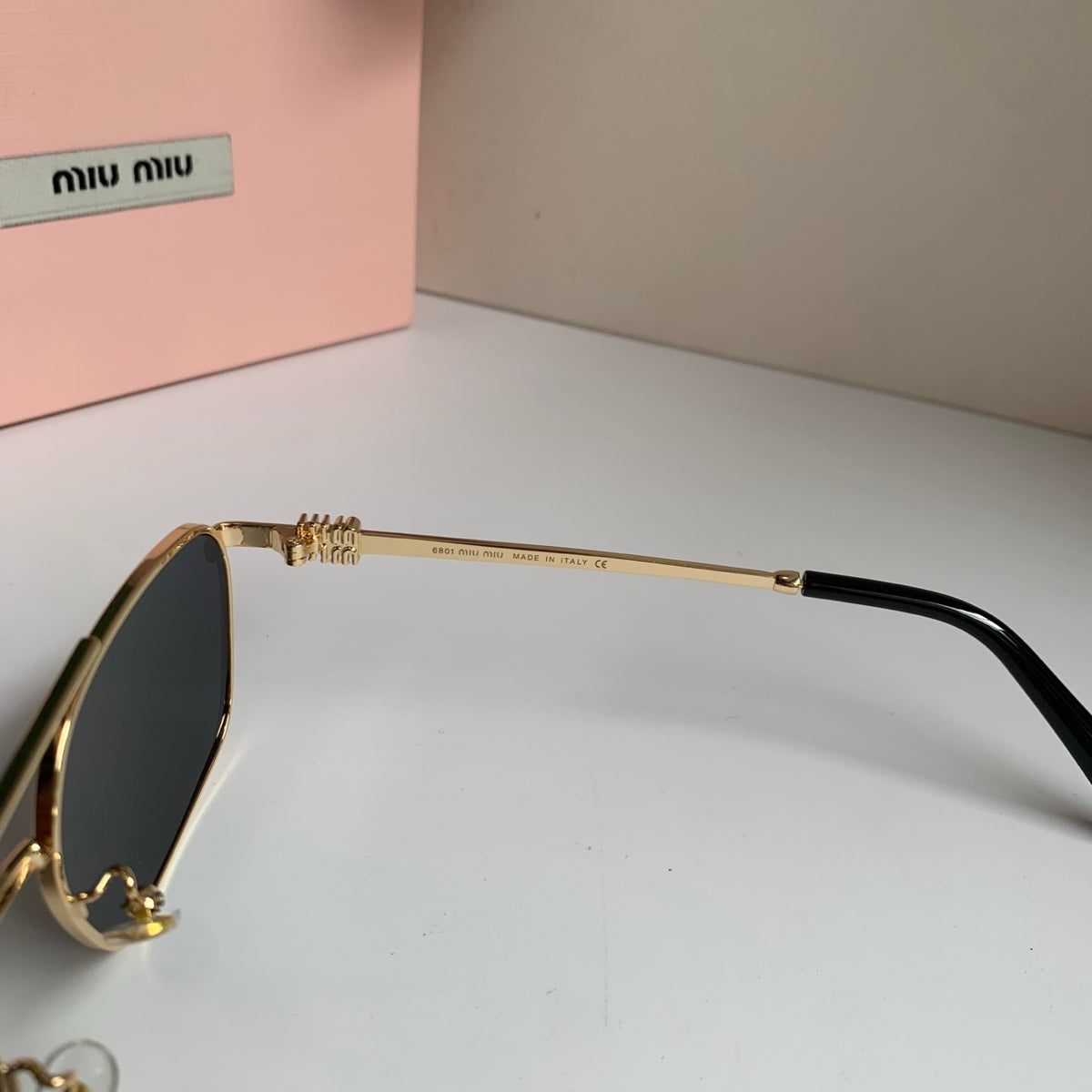 Miu Miu Metal Fashion Silver Lens Sunglasses for Men & Women - 432626 - detail image 8