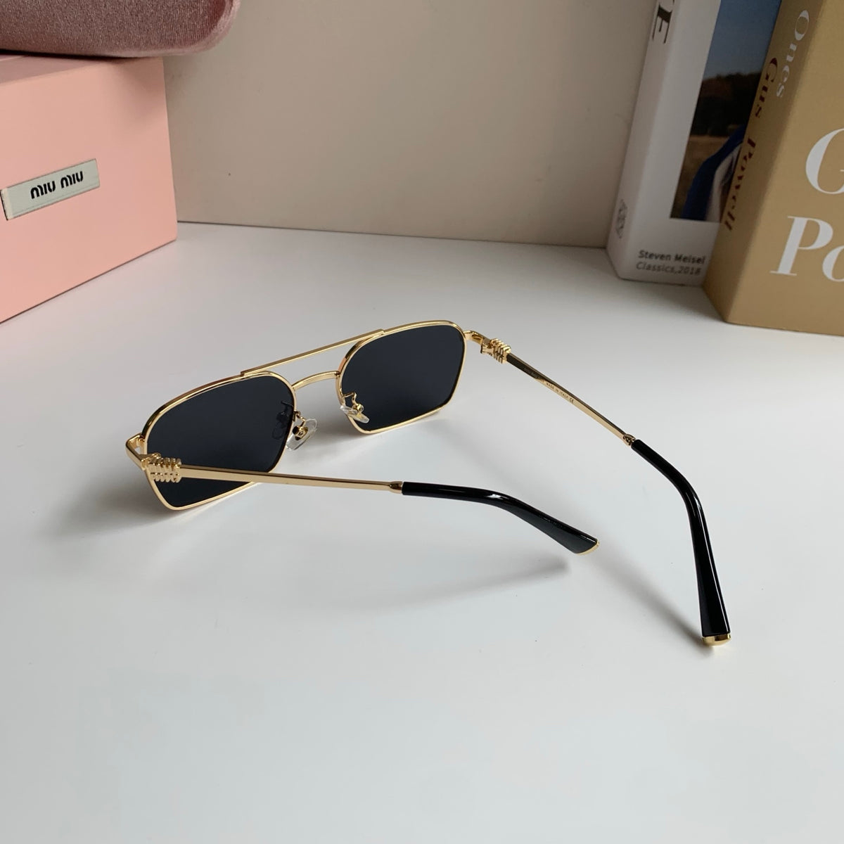 Miu Miu Metal Fashion Silver Lens Sunglasses for Men & Women - 432626 - detail image 7