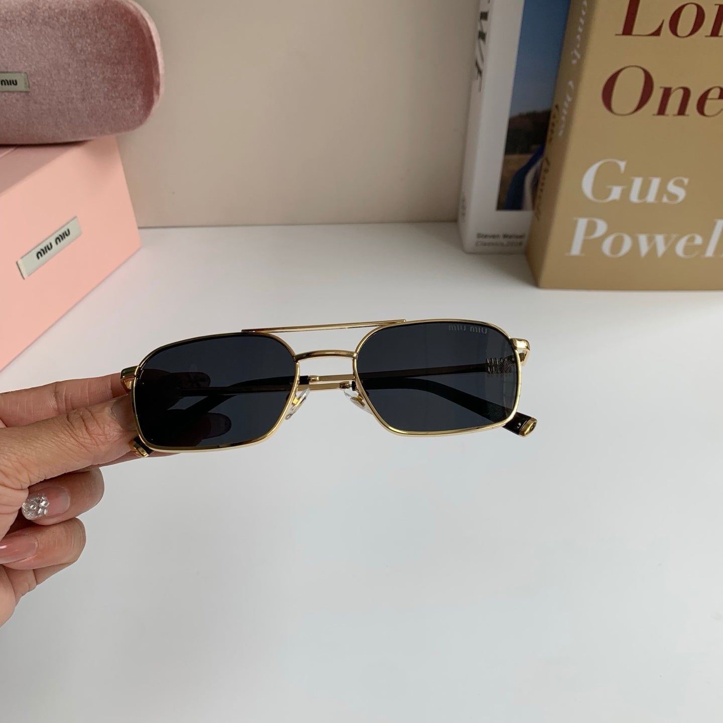 Miu Miu Metal Fashion Silver Lens Sunglasses for Men & Women - 432626 - detail image 3
