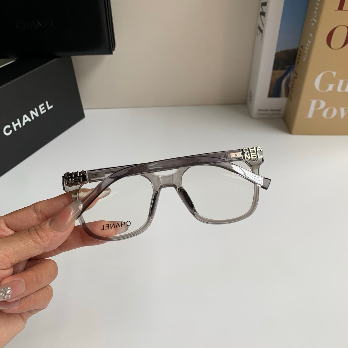 Chanel Square Silver Lens Sunglasses for Men & Women - 431643 - detail image 6