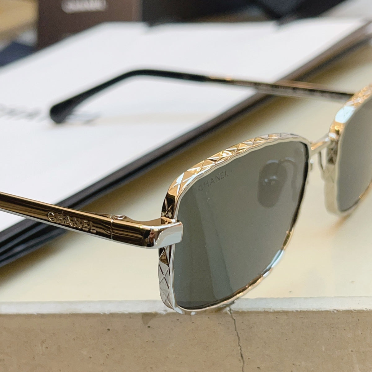 Chanel CH4295-S Fashion Black Lens Sunglasses for Men & Women