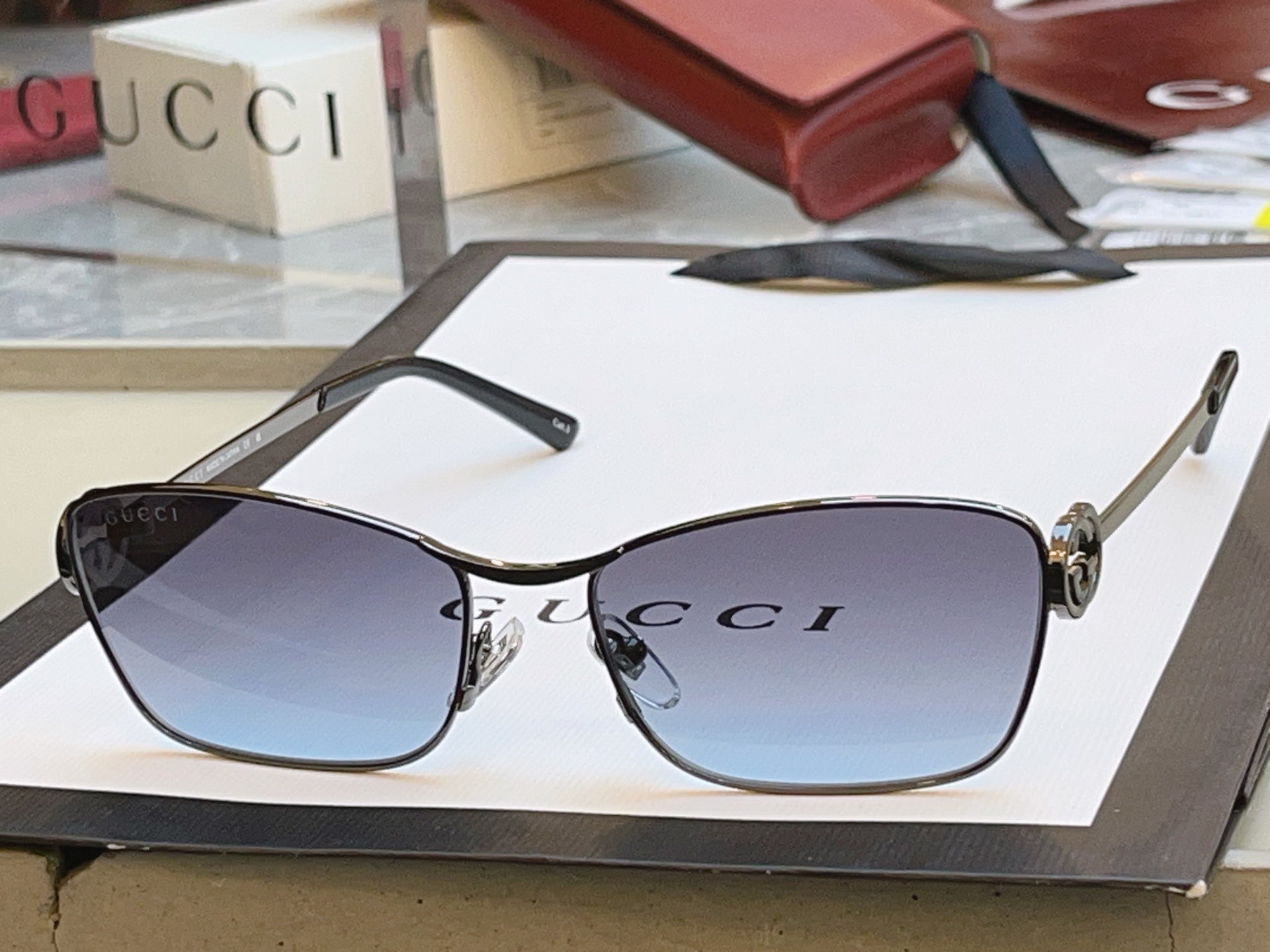 Gucci GG2045S Fashion Gray Lens Sunglasses for Men & Women