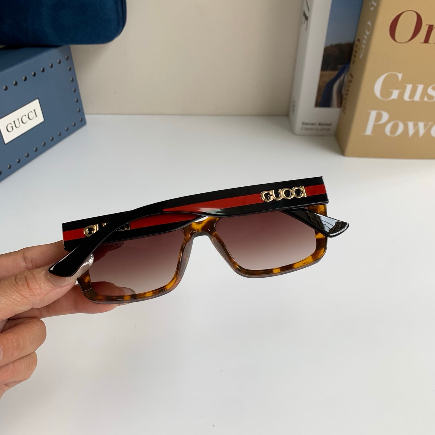 Gucci Square Brown Lens Sunglasses for Men & Women - 357941 - detail image 7
