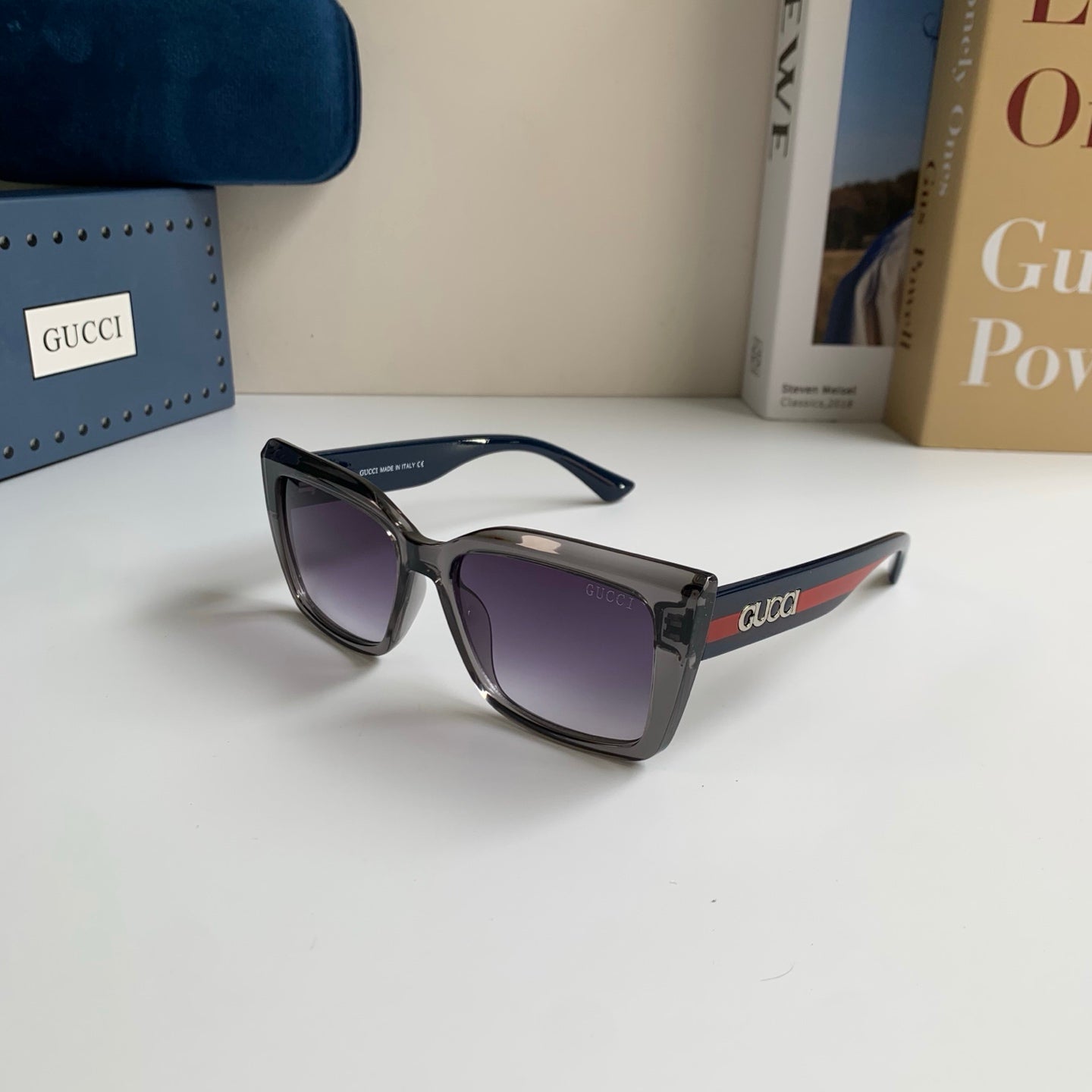 Gucci Square Silver Lens Sunglasses for Men & Women - 357942 - detail image 2