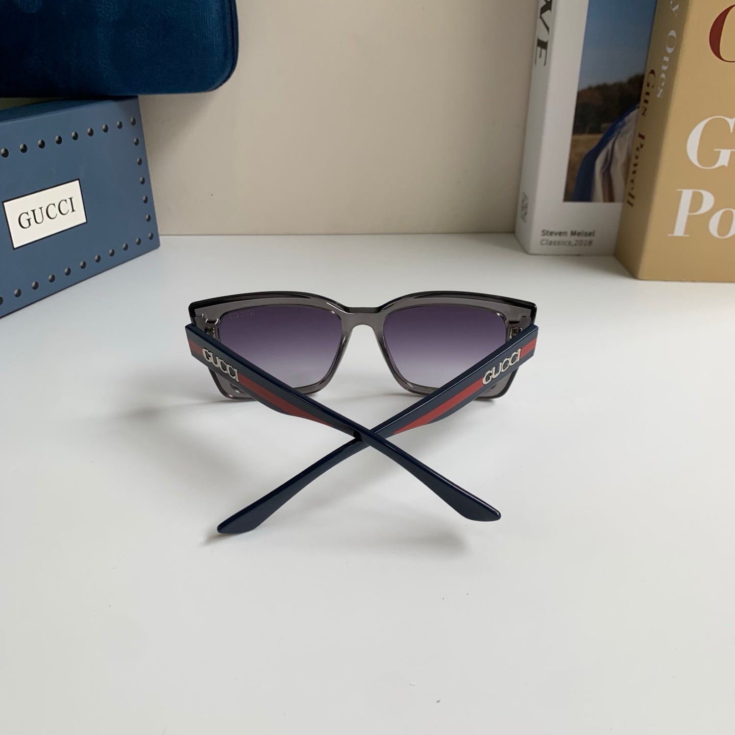 Gucci Square Silver Lens Sunglasses for Men & Women - 357942 - detail image 8