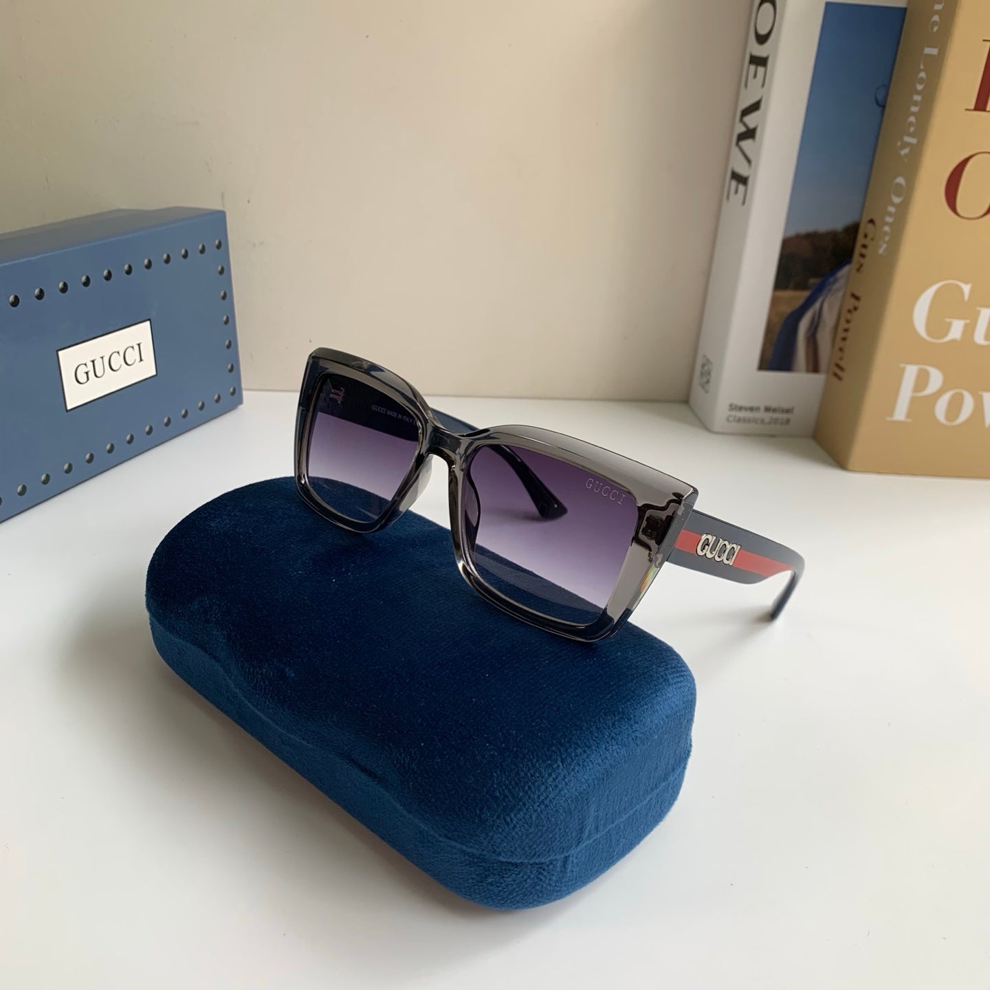Gucci Square Silver Lens Sunglasses for Men & Women - 357942 - detail image 4