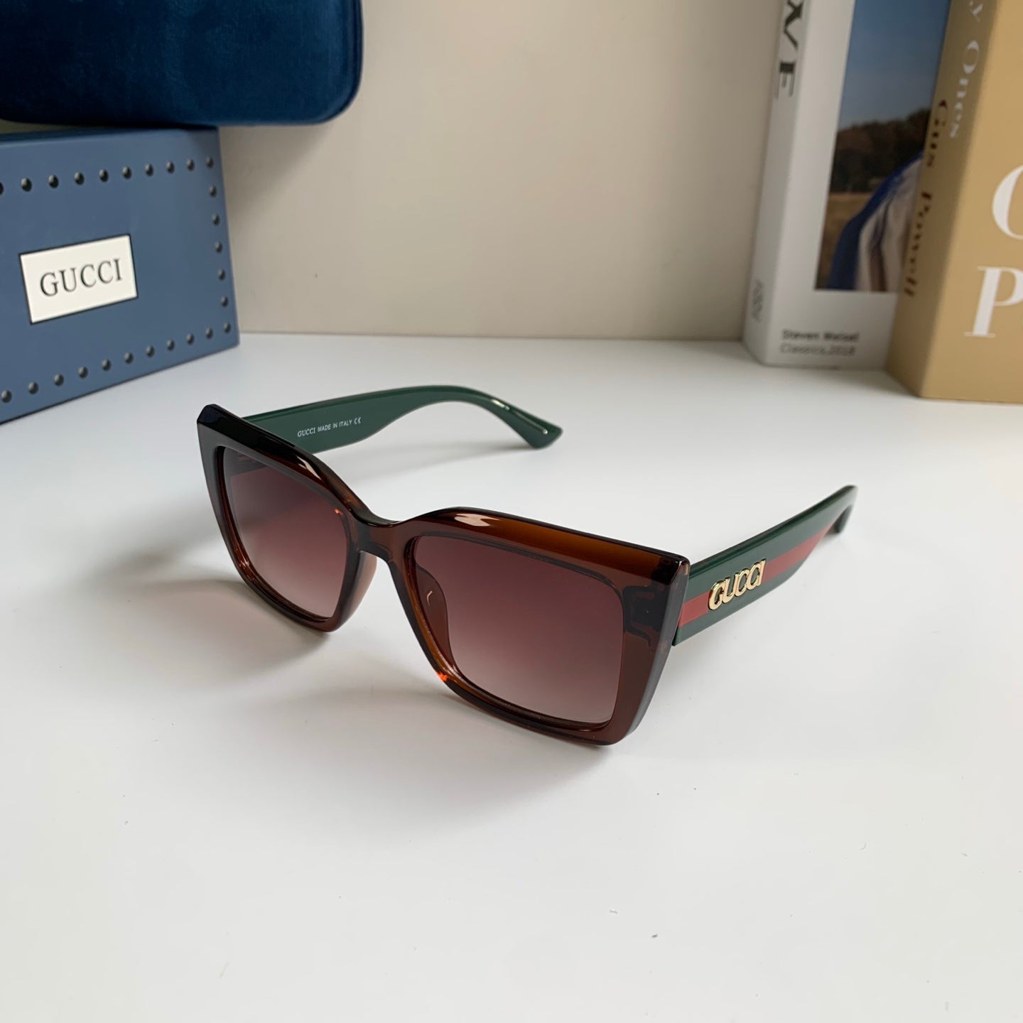 Gucci Square Black Lens Sunglasses for Men & Women - 357943 - detail image 2