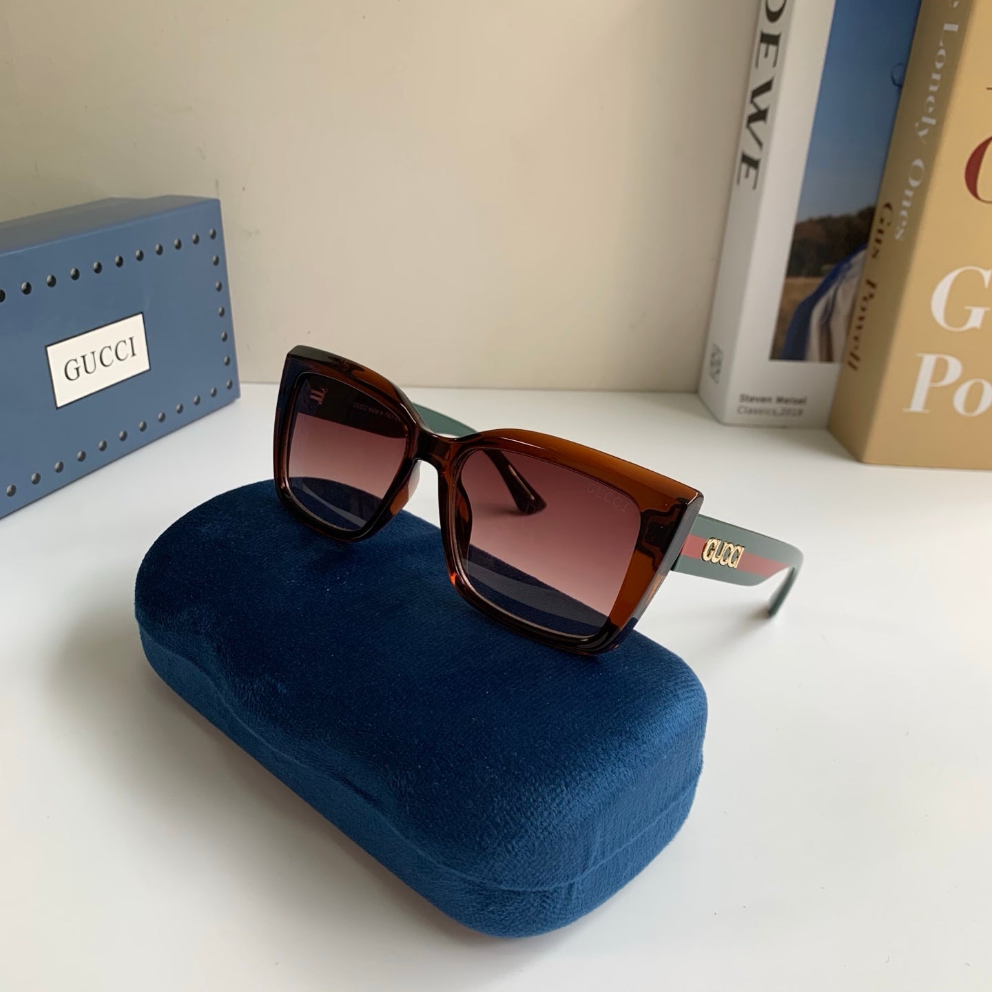 Gucci Square Black Lens Sunglasses for Men & Women - 357943 - detail image 5